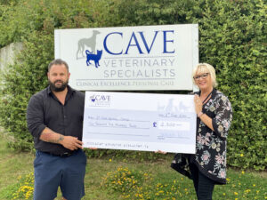 Our Cheque to St Giles Resue Centre