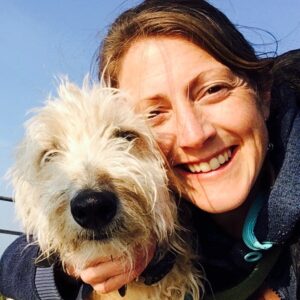Leigh-Ann Beart our veterinary nurse with her dog