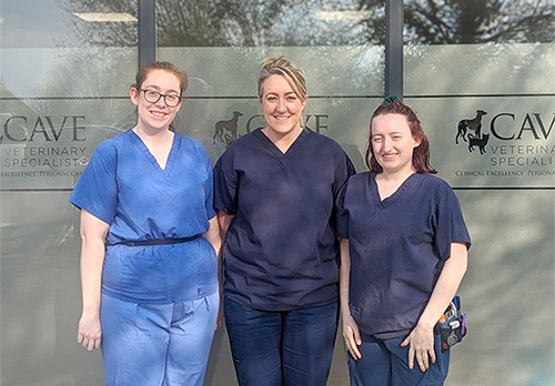 Left to right – Charlotte Forder, Bryony Gilder and Georgena Adamson.