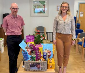 Andrew and Holly with Donations